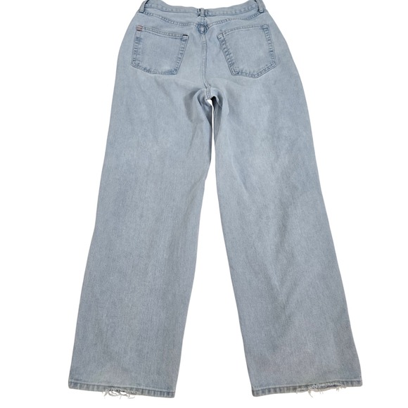BDG Baggy Boyfriend Jeans Womens 31 Light Wash High Rise Thrashed Y2K Grunge - Picture 3 of 13